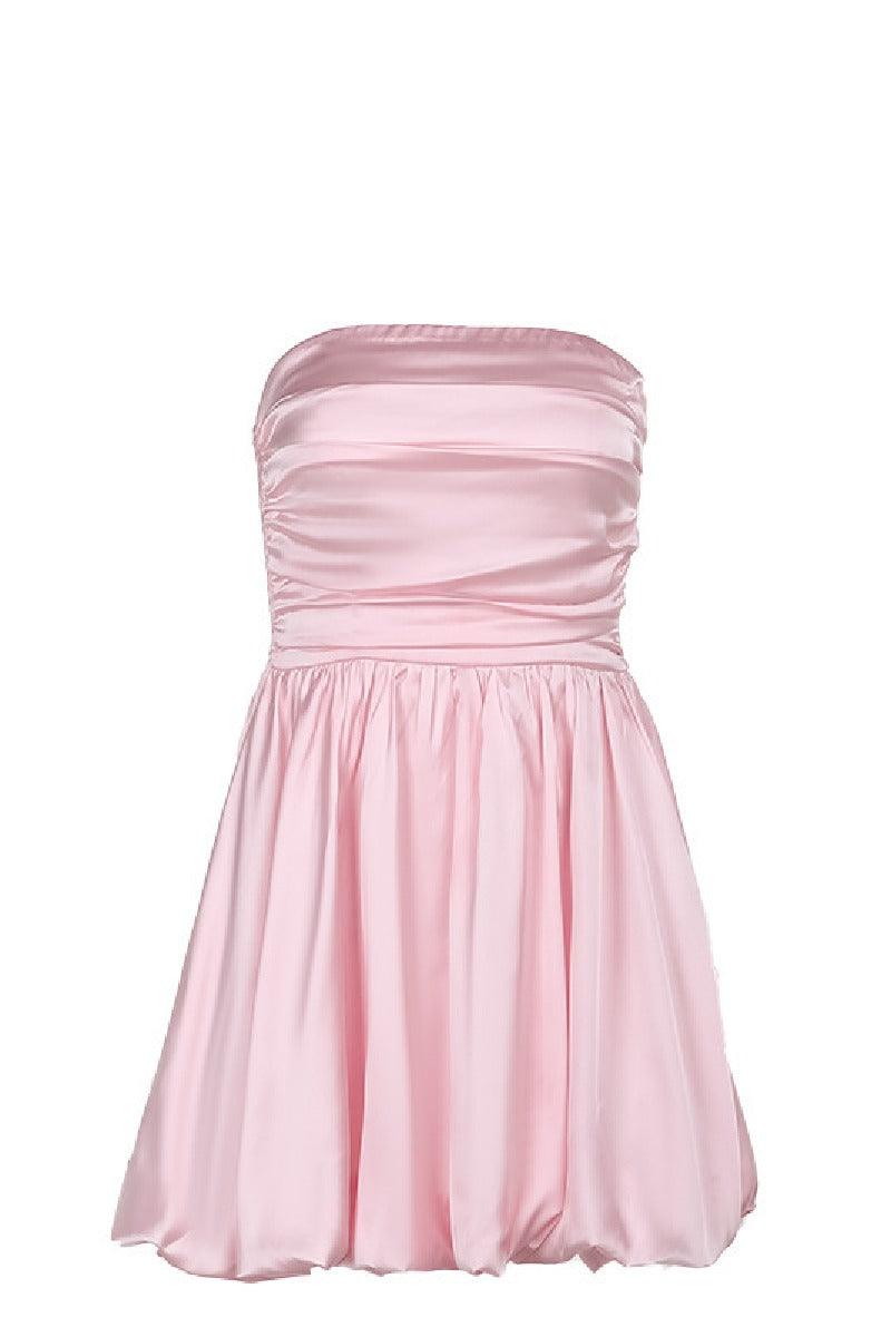 Sexy strapless A-line mini cocktail dress 802295558815 - COCOMELODY
