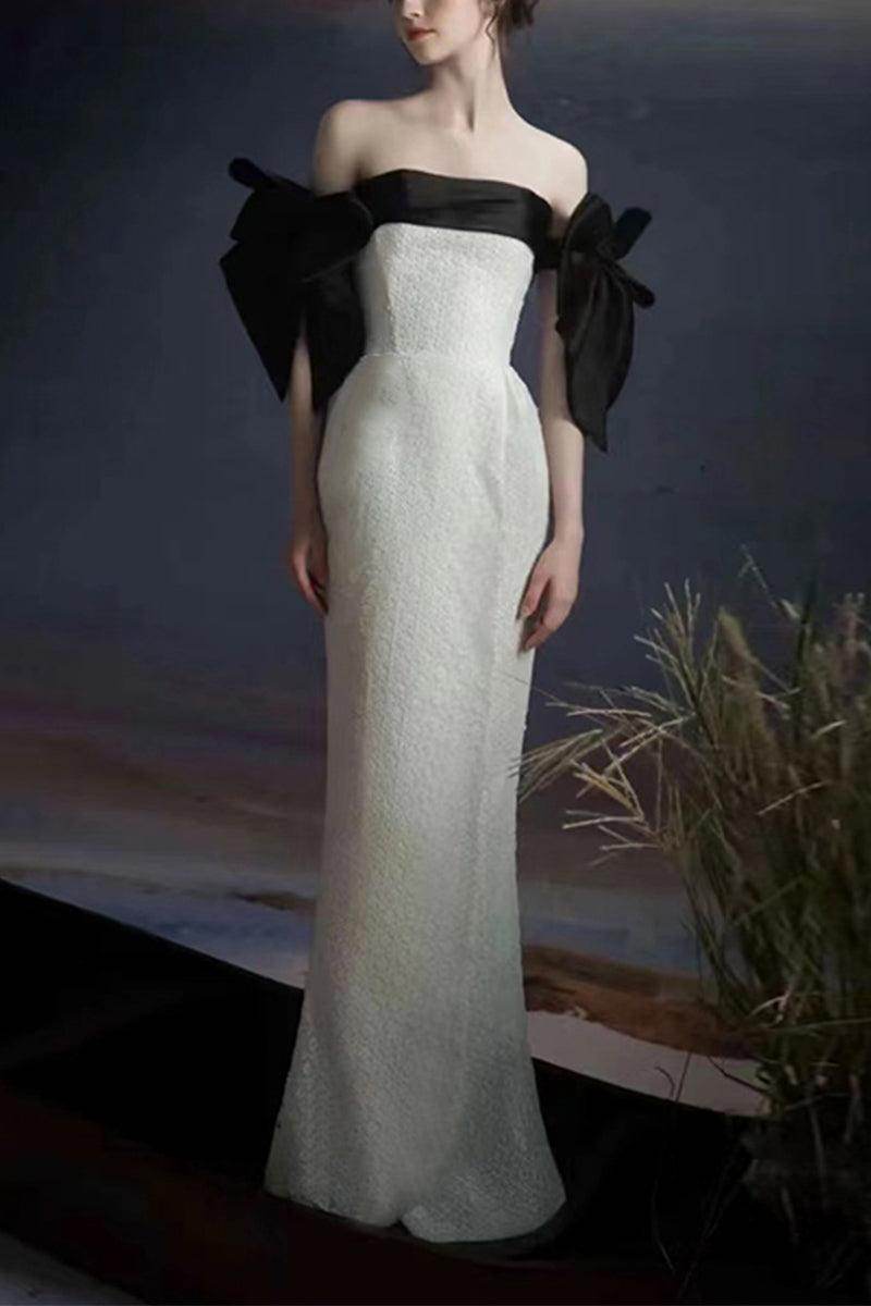 Trumpet-Mermaid Floor Length Lace Wedding Dress 687631532657 - COCOMELODY