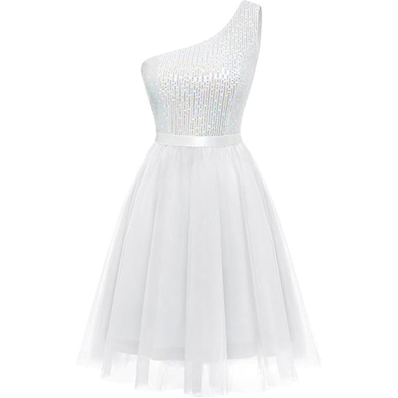 A-Line Mini Tulle Homecoming Dress 836632328295