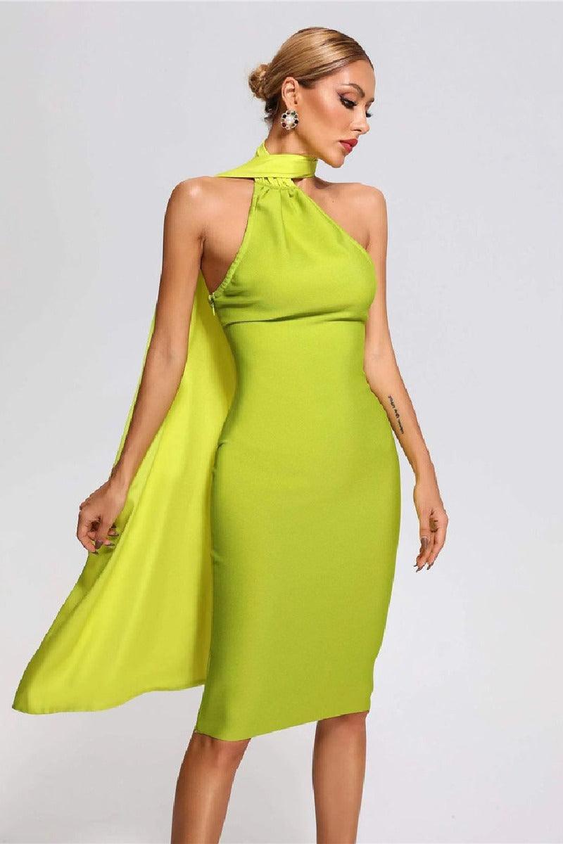 Streamers hanging neck beach cocktail dress 737809944485