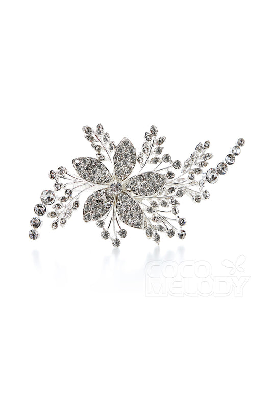 Classical Alloy Hairpins with Rhinestone AH17006