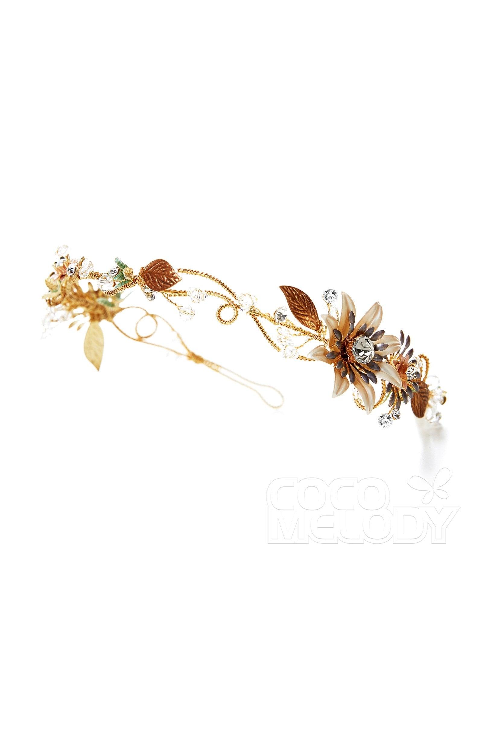 Impressive Alloy Headpiece with Crystals AH17009 - COCOMELODY