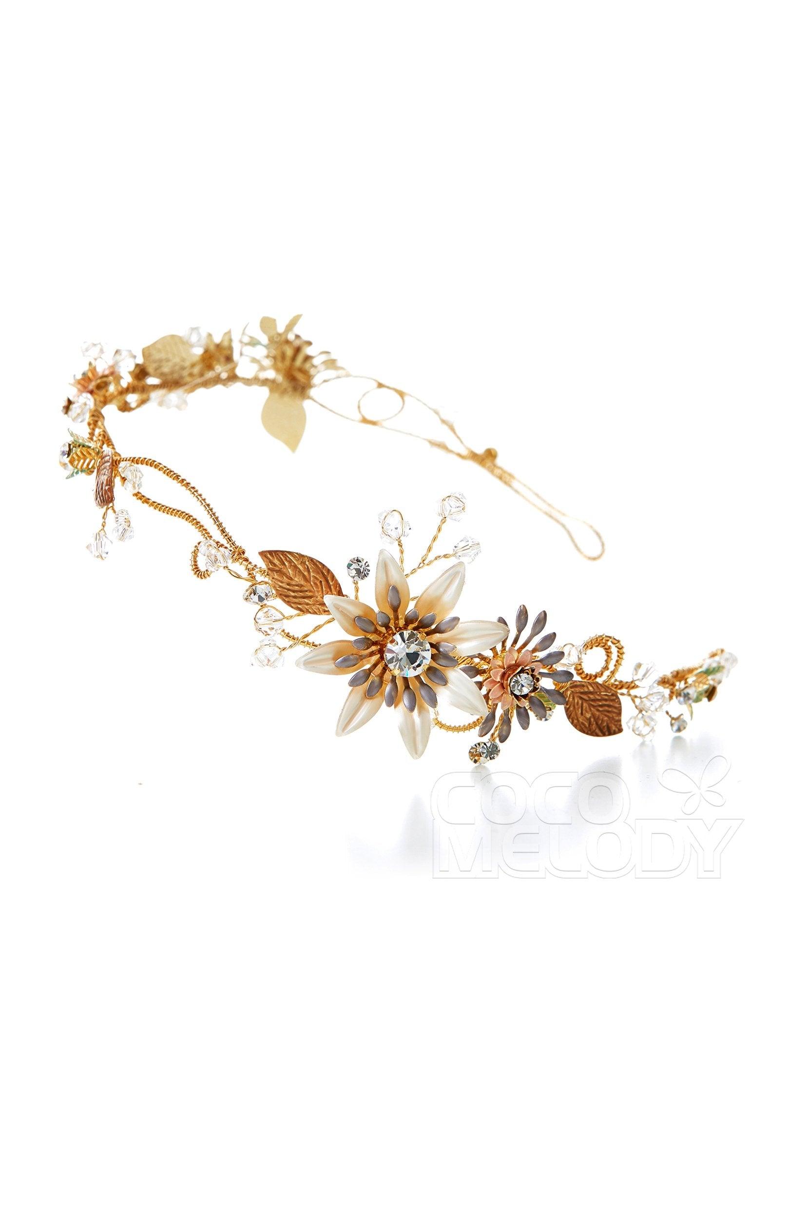 Impressive Alloy Headpiece with Crystals AH17009 - COCOMELODY
