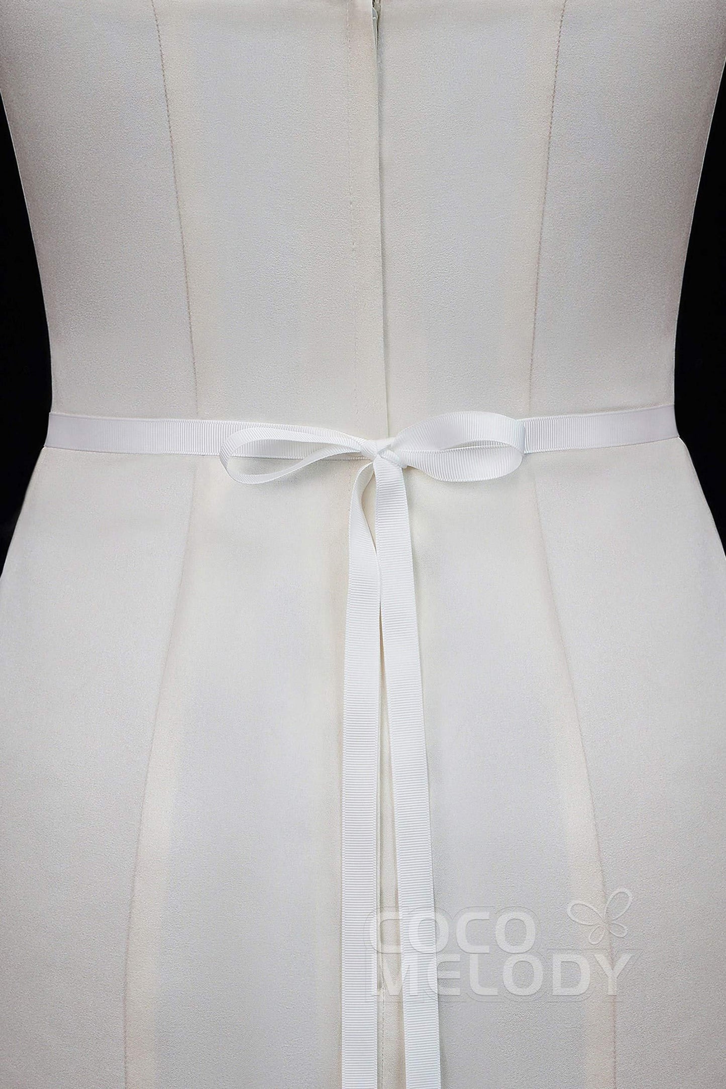 Elegant Ribbons Wedding Sash with Rhinestone YD18003 - COCOMELODY