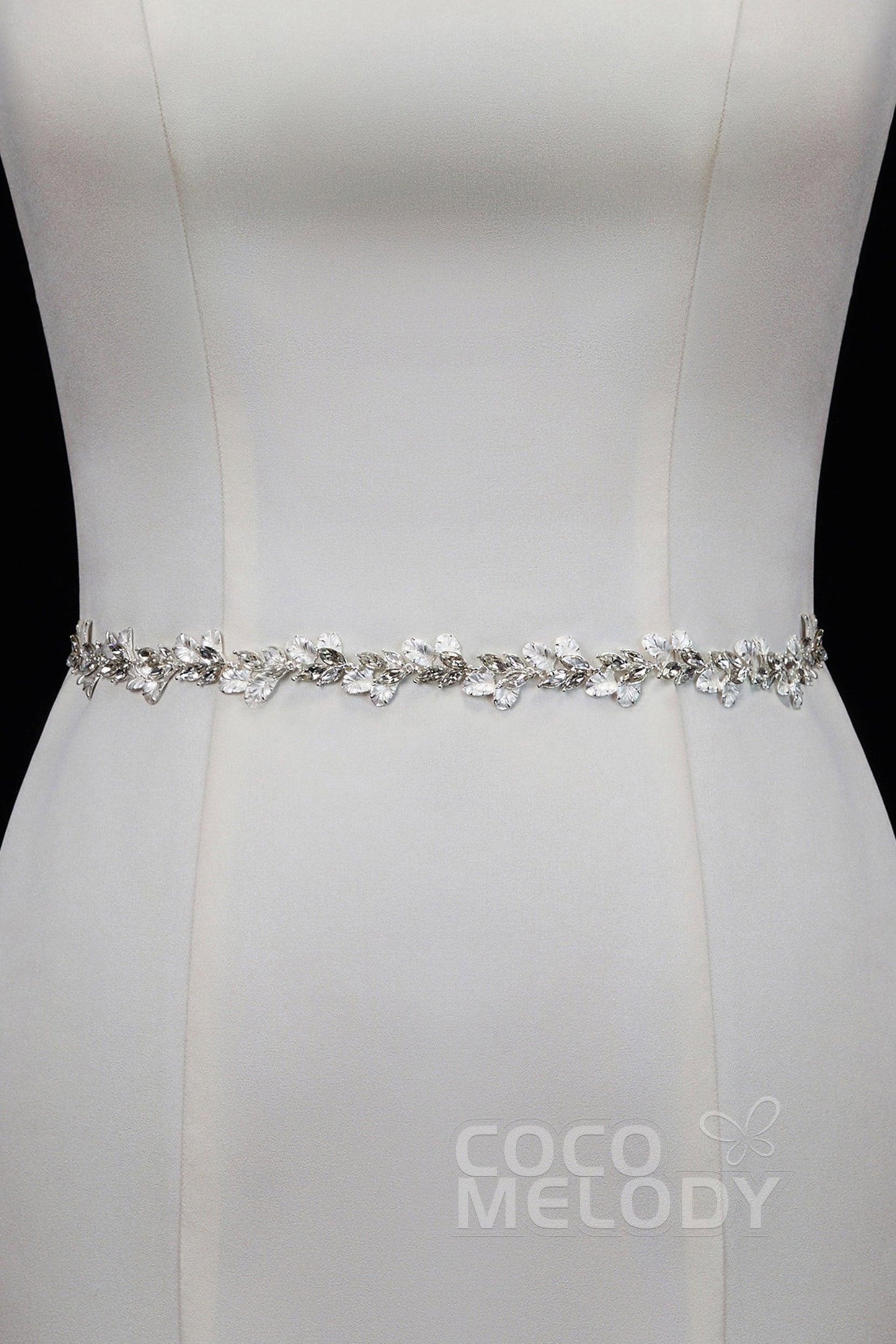 Fancy Ribbons Wedding Sash with Rhinestone YD18008