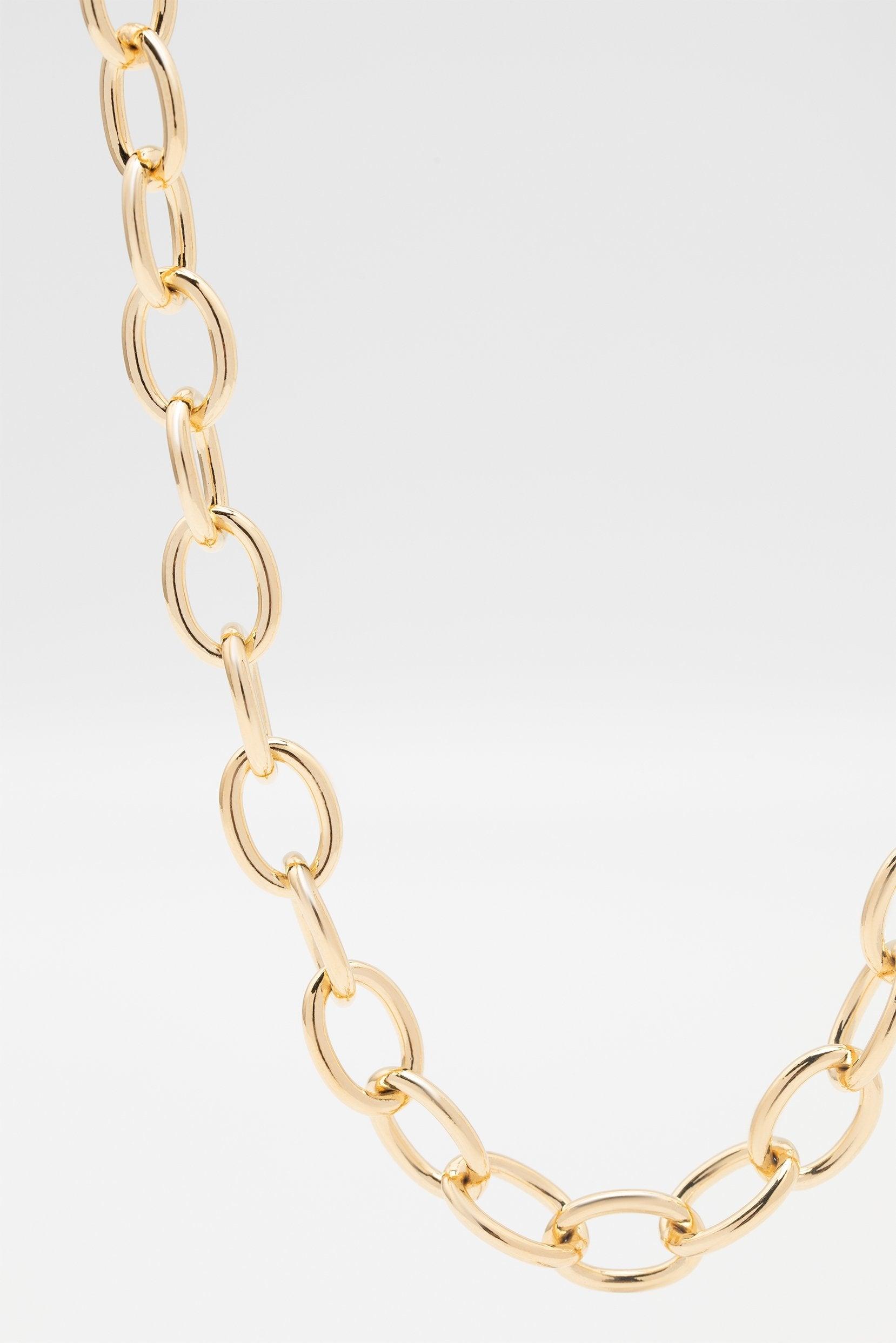 Yellow Gold Plated Necklaces CX0013 - COCOMELODY