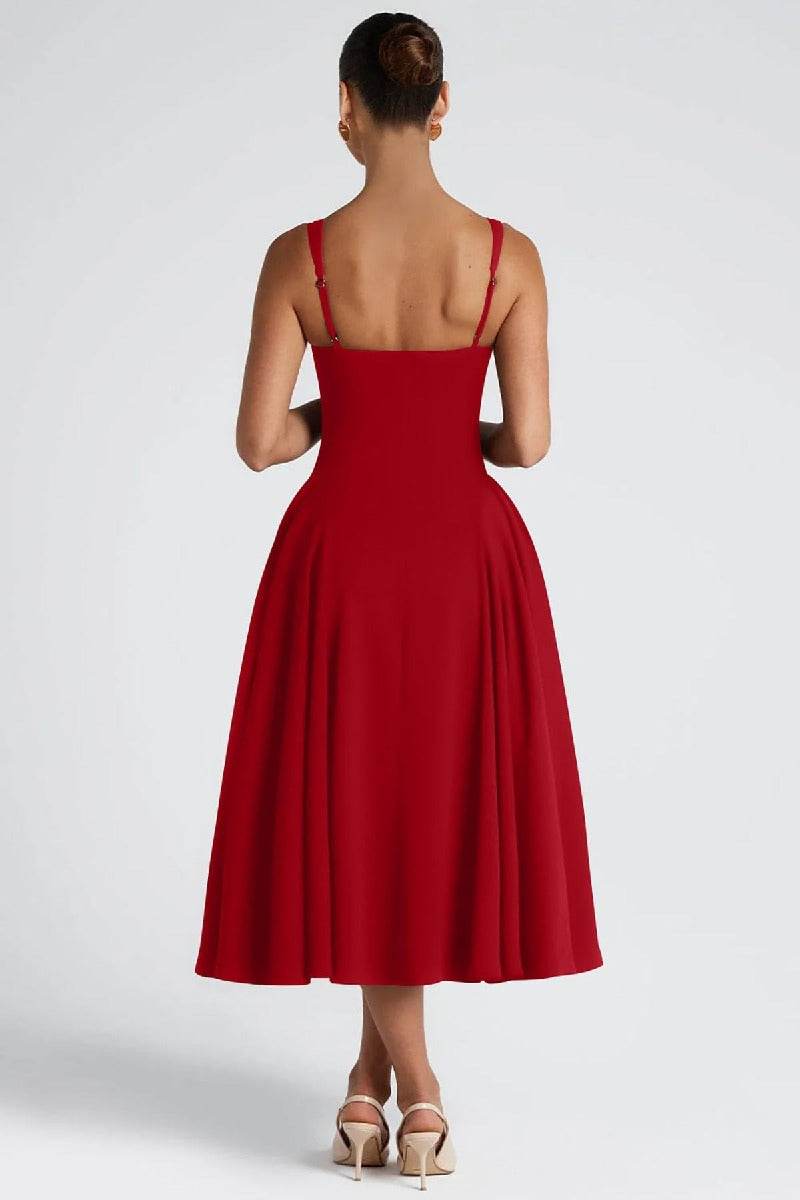 Elegant A-Line Polyester Midi Semi-Formal Wedding Guest Dress Square Neck Straps COCOMELODY B0F6JWWP8W, 7 Days / Black / XX-Large Elegant A-Line Polyester Midi Semi-Formal Wedding Guest Dress Square Neck Straps COCOMELODY B0F6JWWP8W, 7 Days / Black / XX-Large