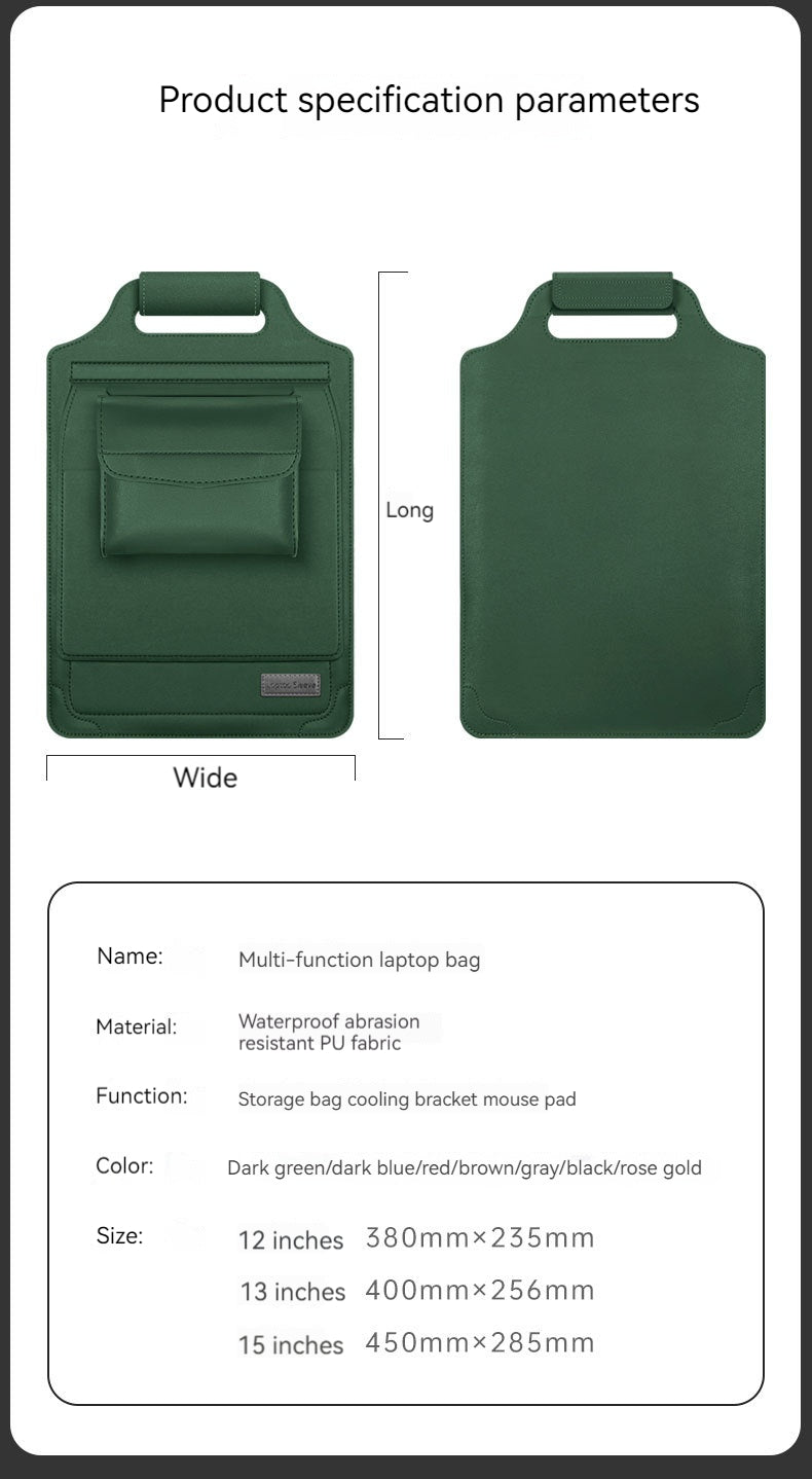 Laptop interior case Business computer case Mobile phone stand removable 673706775510 - COCOMELODY