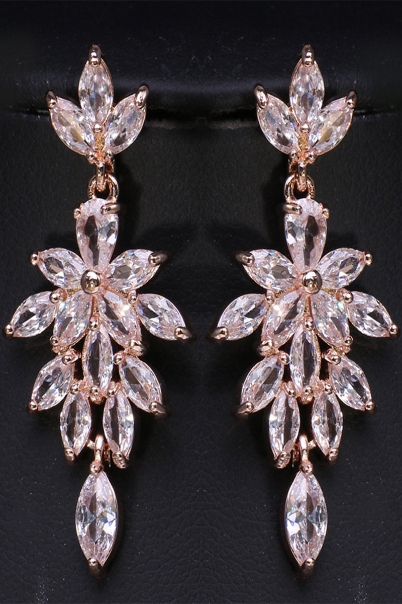 Luxurious Rhinestone Drop Earrings 693880171426