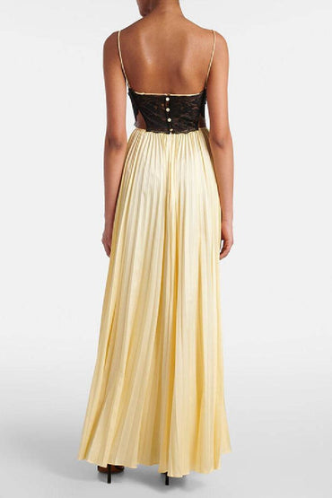 A-line Maxi Satin Formal Evening Dresses 911216703410 - COCOMELODY