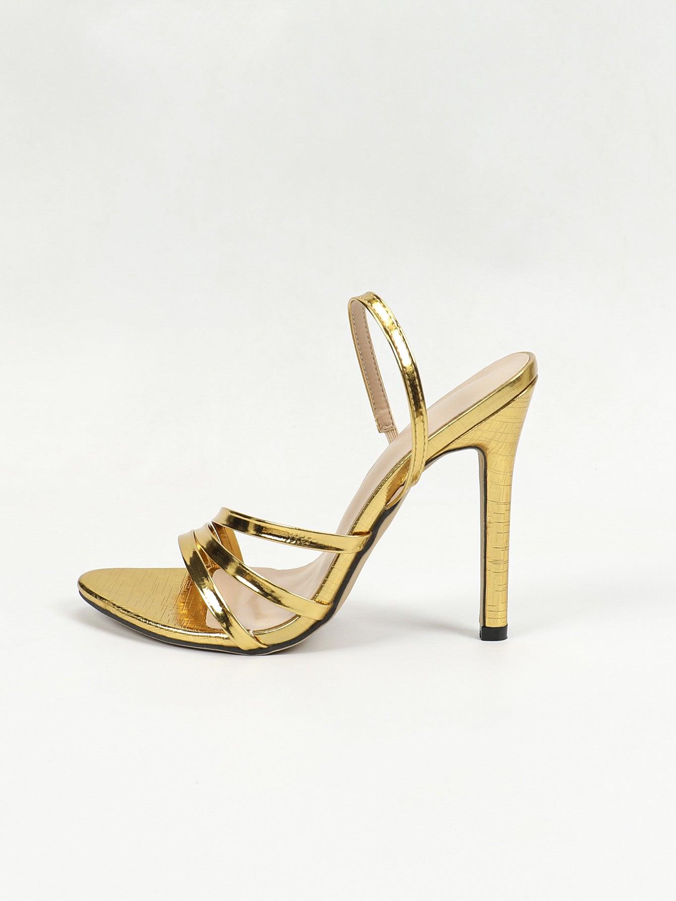 Faux Leather Pointy Stiletto Heels 816759108799 - COCOMELODY