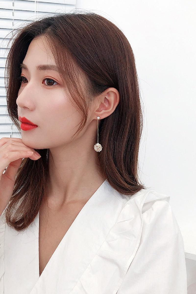 Shell flower hydrangea earrings 712920720693 - COCOMELODY