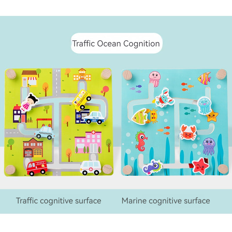 Early education walk maze puzzle parent-child interactive game toys 721629245898 - COCOMELODY