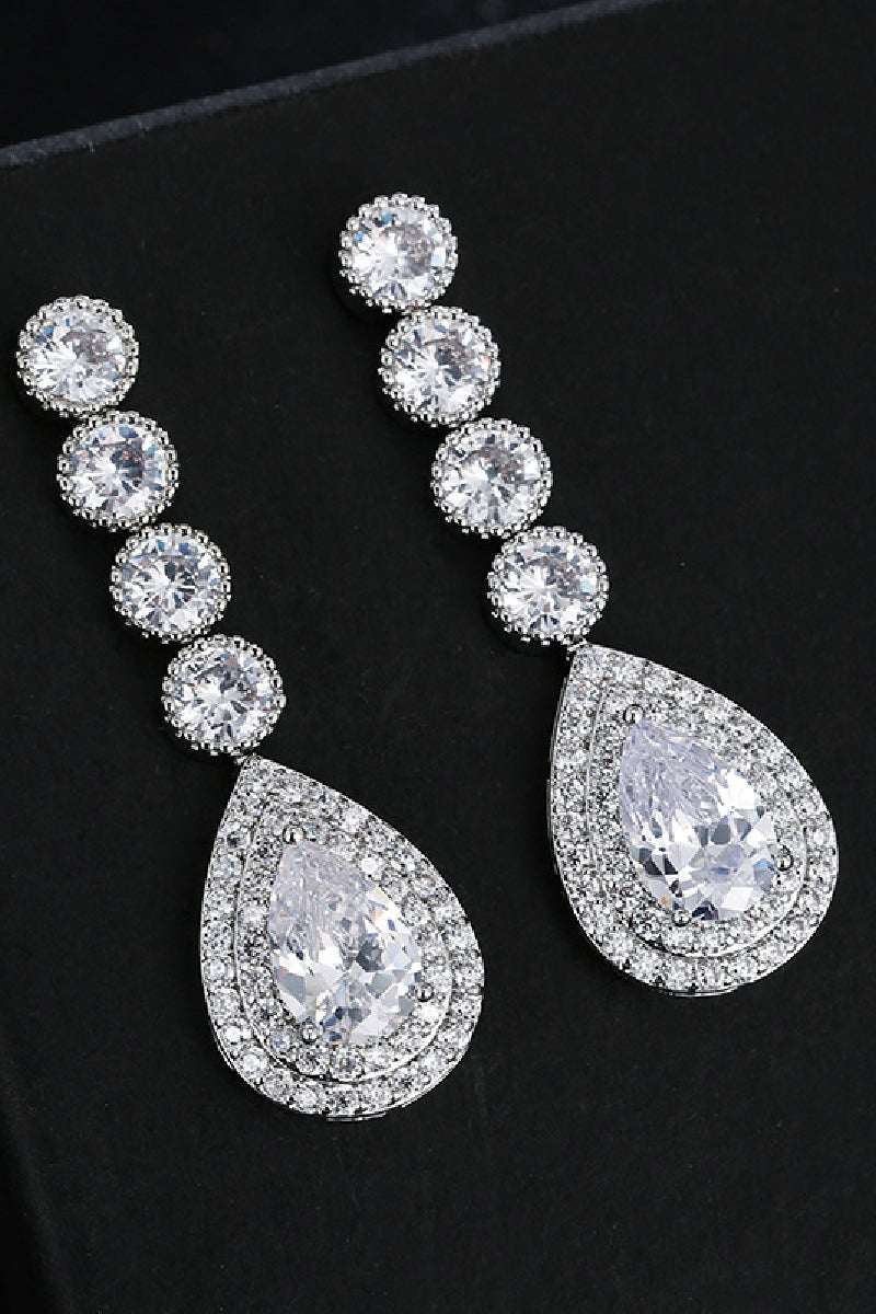 Gorgeous Zircon Earrings/Necklace Jewelry Sets (Set of 2) 702764815986