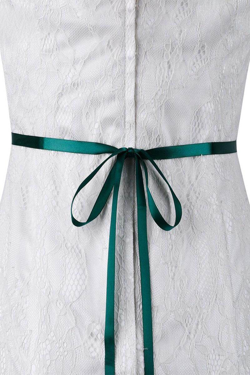 Ribbons Wedding Sash with Rhinestone Imitation Pearl COCOMELODY 837366894589, 7 Days / Dark Green Ribbons Wedding Sash with Rhinestone Imitation Pearl COCOMELODY 837366894589, 7 Days / Dark Green