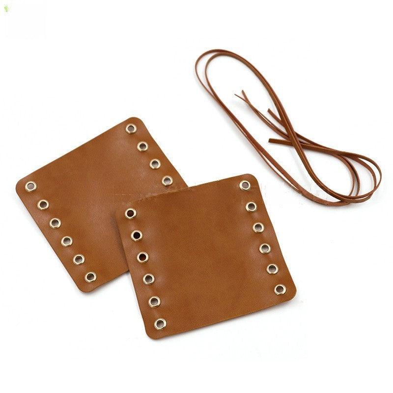 Vintage leather bike handle covers adjustable mountain bike accessories 717121092258 - COCOMELODY