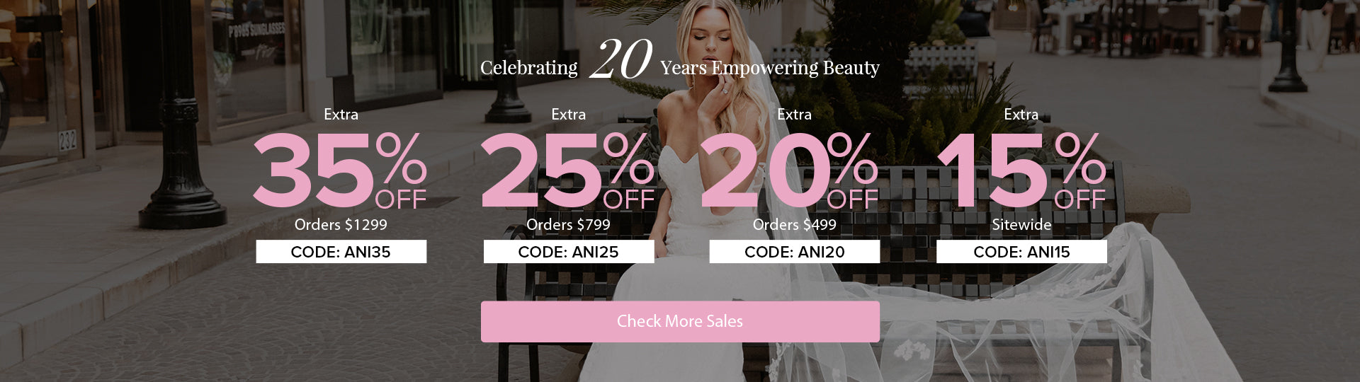 20TH ANNIVERSARY SALE - 35% OFF