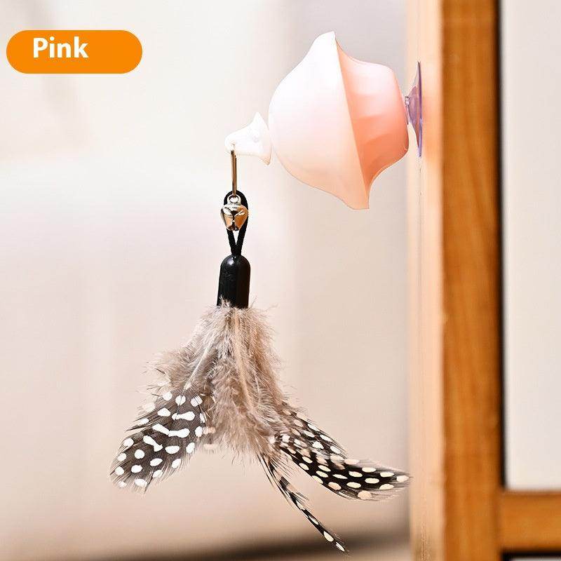 Feather head cat toy self high funk wand Kitten toy pet supplies 851801366504 - COCOMELODY