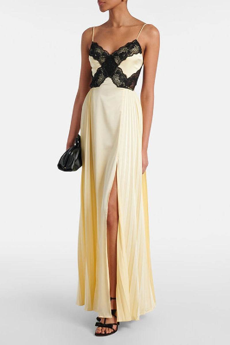 A-line Maxi Satin Formal Evening Dresses 911216703410 - COCOMELODY