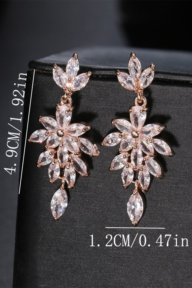 Luxurious Rhinestone Drop Earrings 693880171426