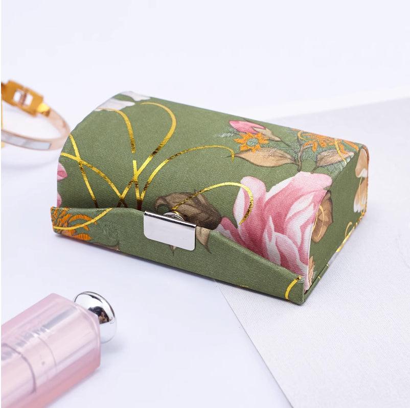 Featured brocade embroidery lipstick case Chinese lipstick case with mirror 563187976000 - COCOMELODY