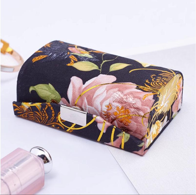 Featured brocade embroidery lipstick case Chinese lipstick case with mirror 563187976000 - COCOMELODY