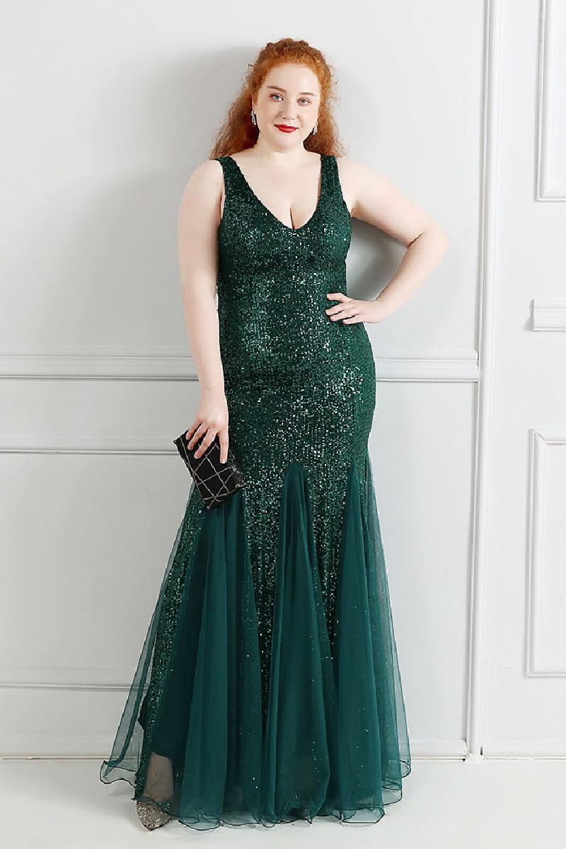 Trumpet-Mermaid Floor Length Evening Dress 647041333367 - COCOMELODY