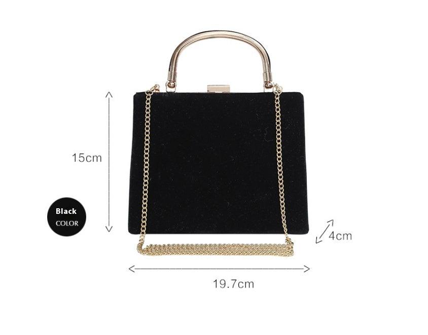 Velvet handbag Dinner bag 710897066905 - COCOMELODY