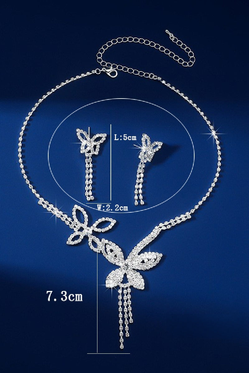 Gorgeous Zircon Earrings/Necklace Jewelry Sets (Set of 2)  746322010948