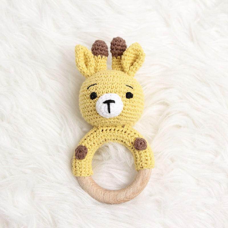 Baby gnawing cotton wood ring to soothe 800392361599 - COCOMELODY