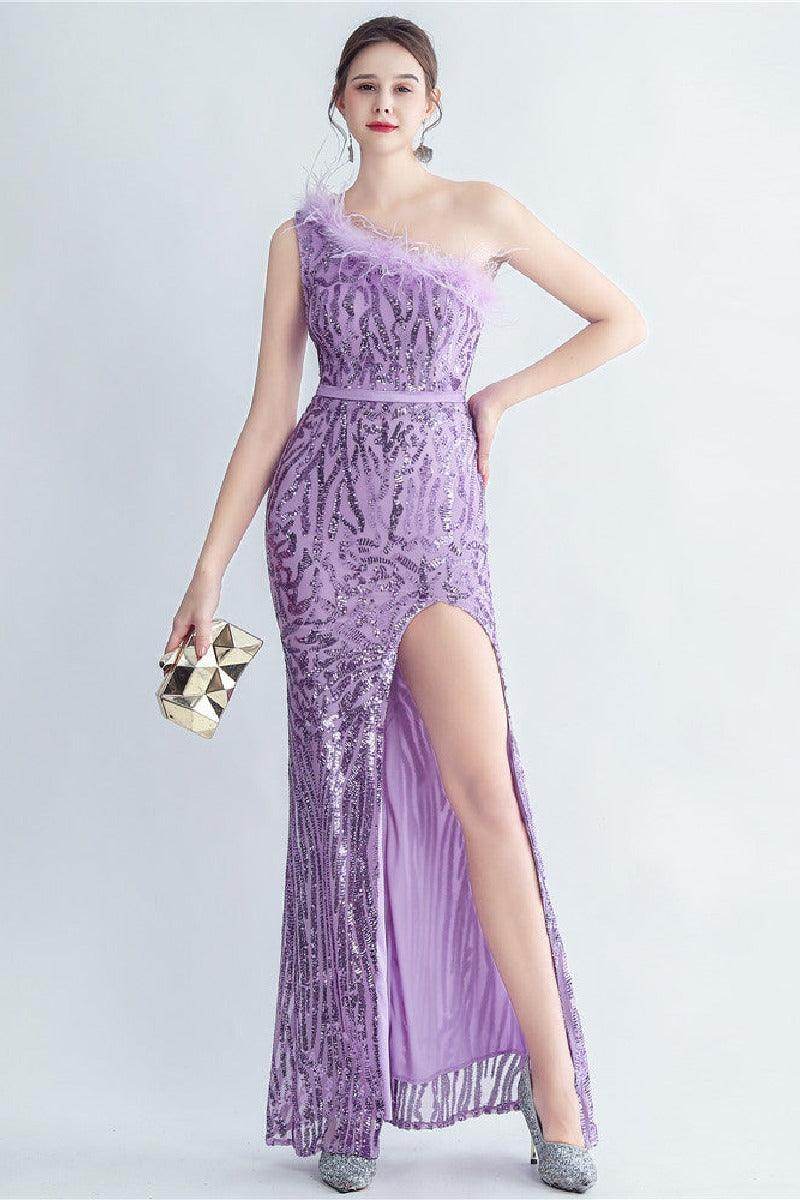 Trumpet-Mermaid Floor Length Sequins Evening Dress 732575208183 - COCOMELODY
