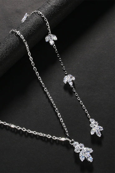 Elegant Rhinestone Back Necklaces 674272097461
