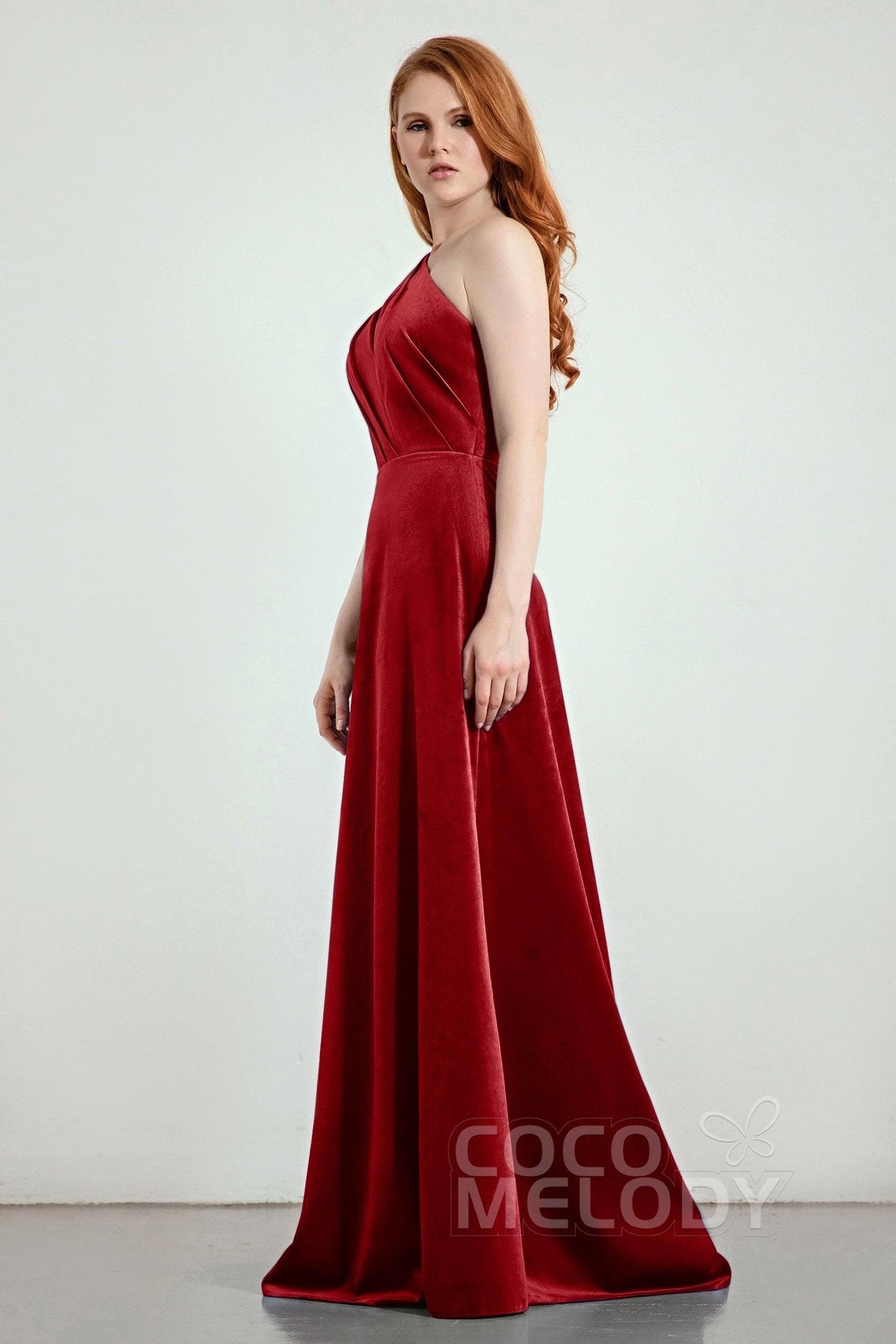 A-Line Sweep-Brush Train Bridesmaid Dress Formal Dresses CB0277