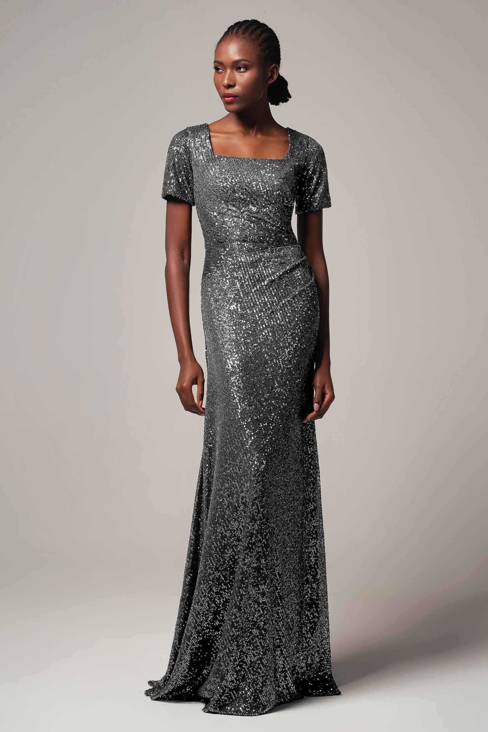 Sheath-Column Floor Length Sequined Dress CB0409 - COCOMELODY