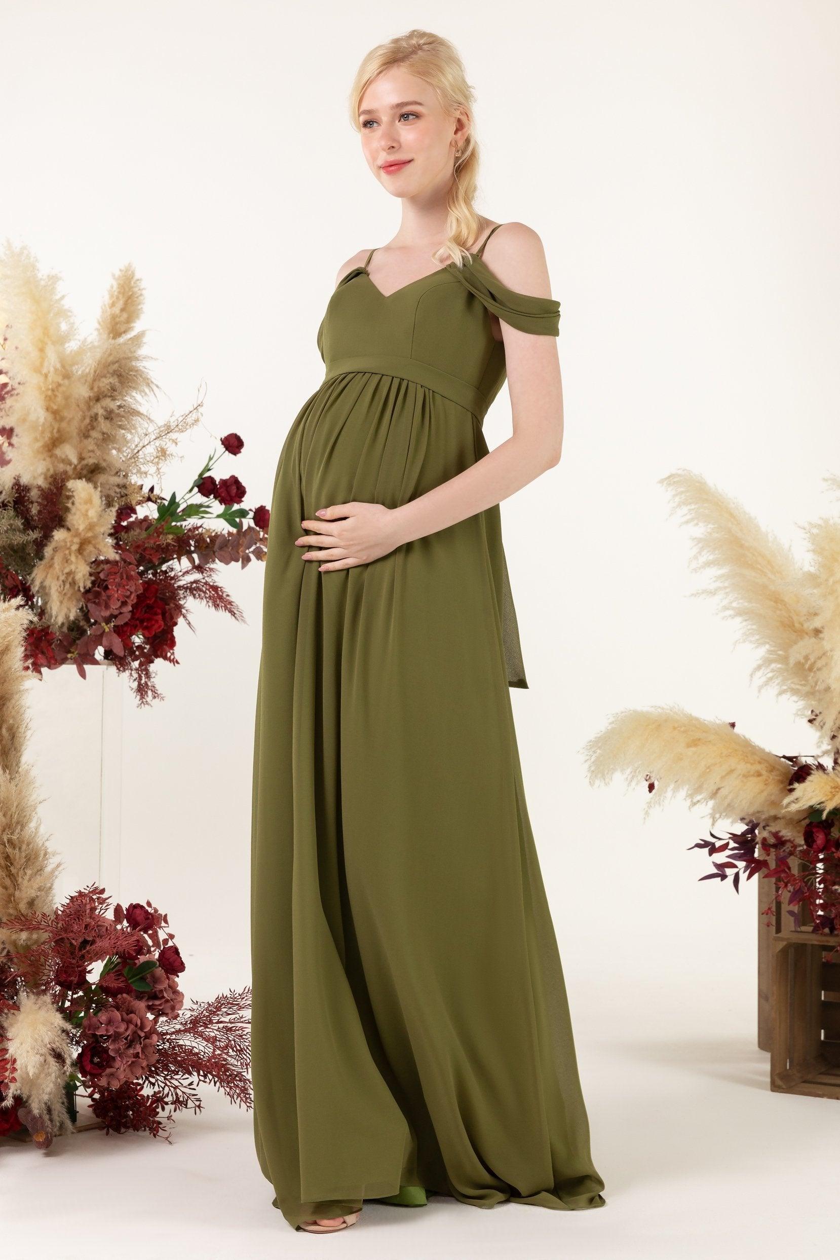 A-Line Floor Length Chiffon Bridesmaid Dress CB0476M - COCOMELODY