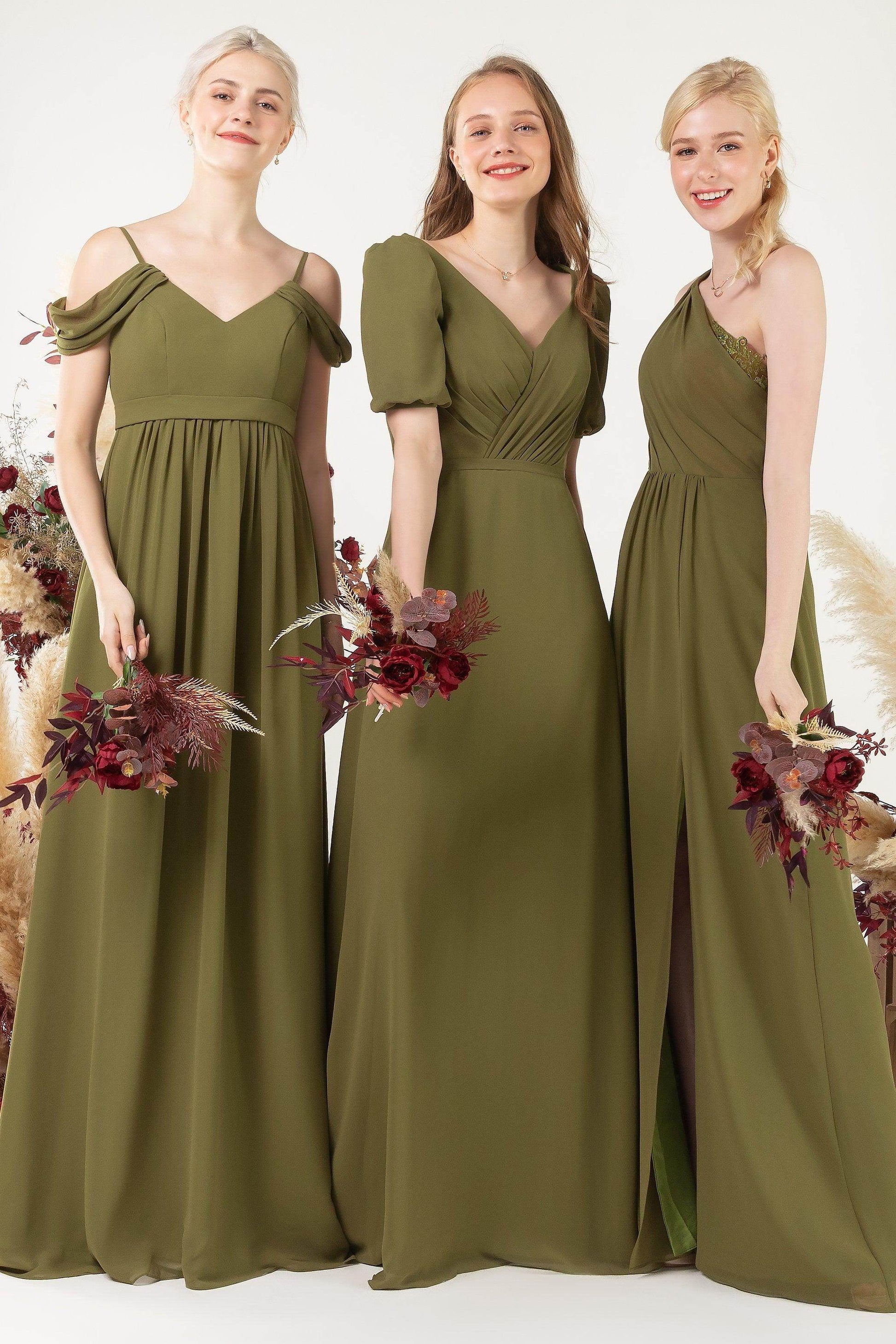 A-Line Floor Length Chiffon Bridesmaid Dress COCOMELODY CB0476, Princess Blue A-Line Floor Length Chiffon Bridesmaid Dress COCOMELODY CB0476, Princess Blue