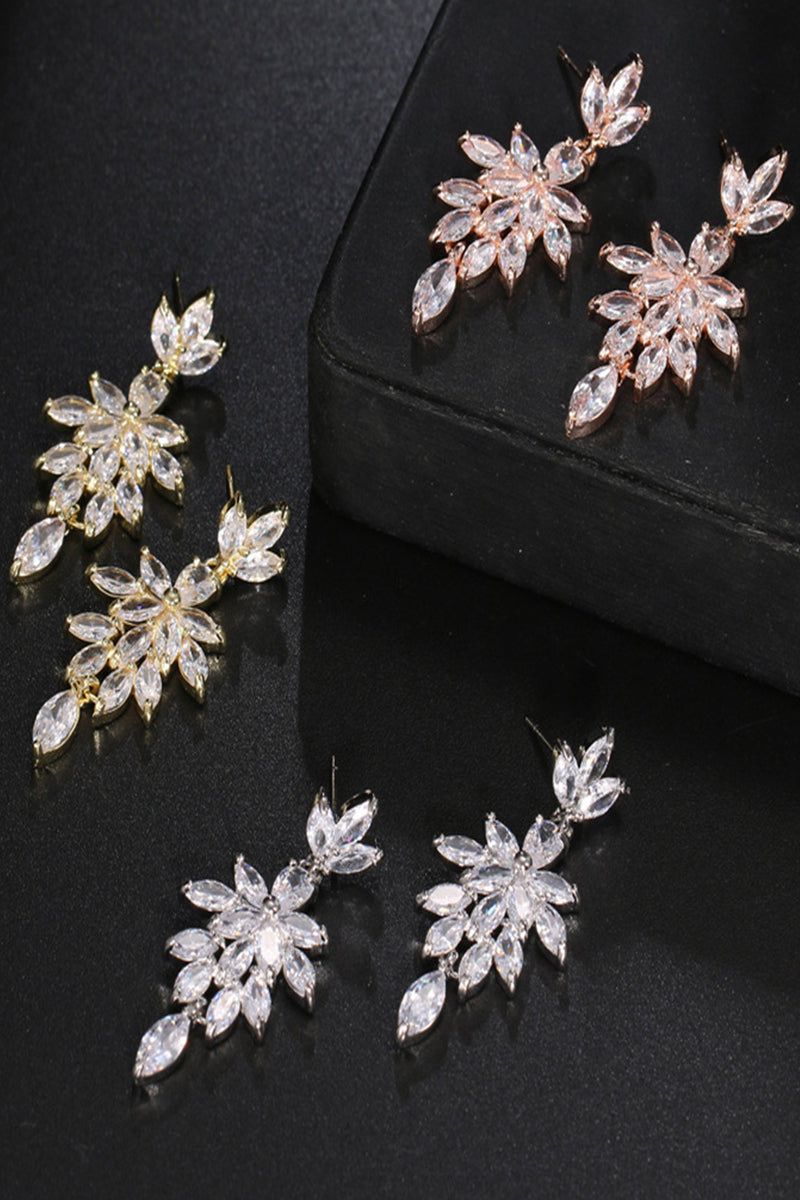 Luxurious Rhinestone Drop Earrings 693880171426