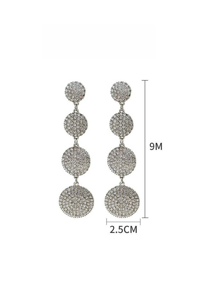 Luxurious Rhinestone Drop Earrings 611246765319 - COCOMELODY