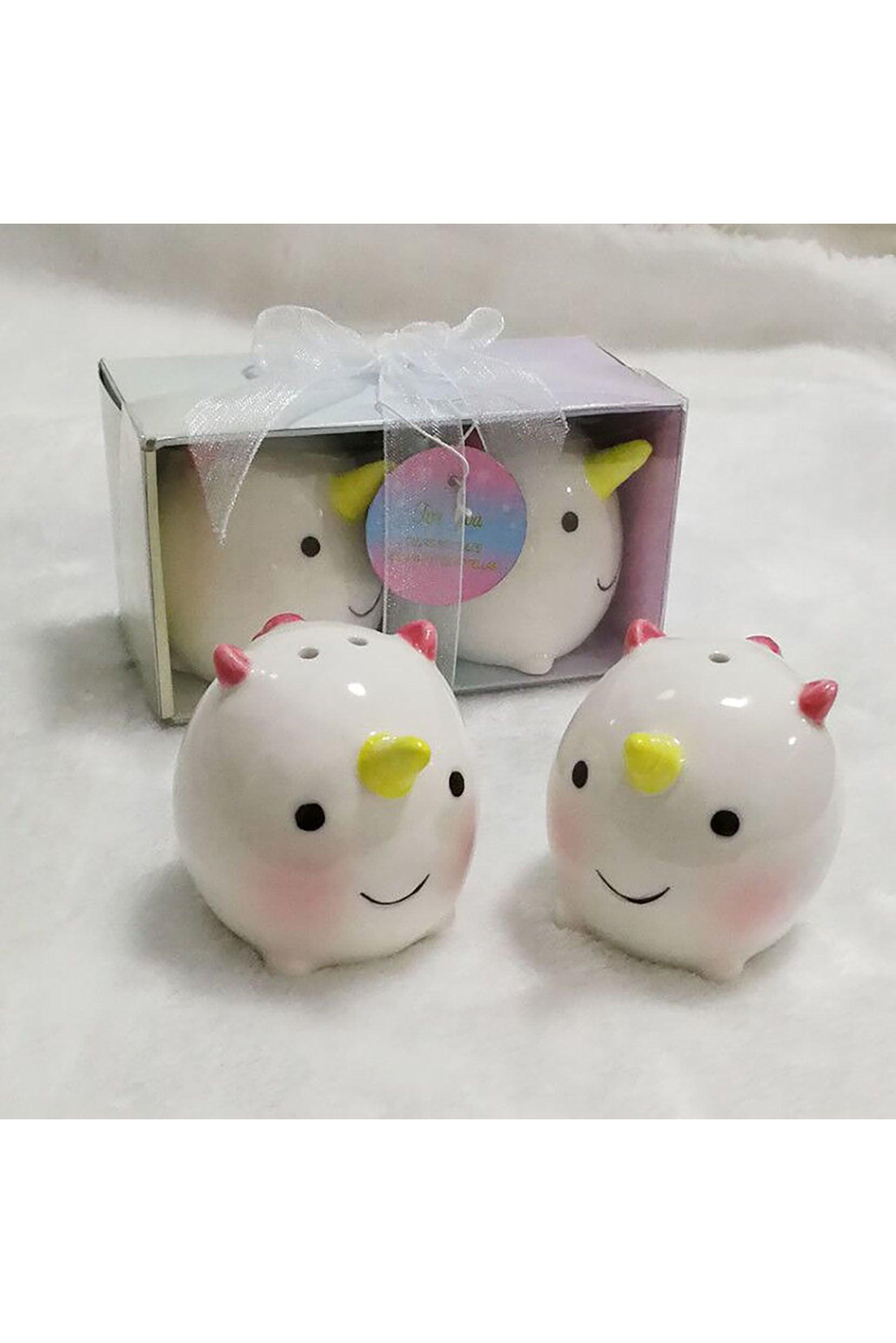 Unicorn Salt Pepper Shakers Set Baby Shower Favors Birthday Party Favors (Set of 6 pcs) - COCOMELODY