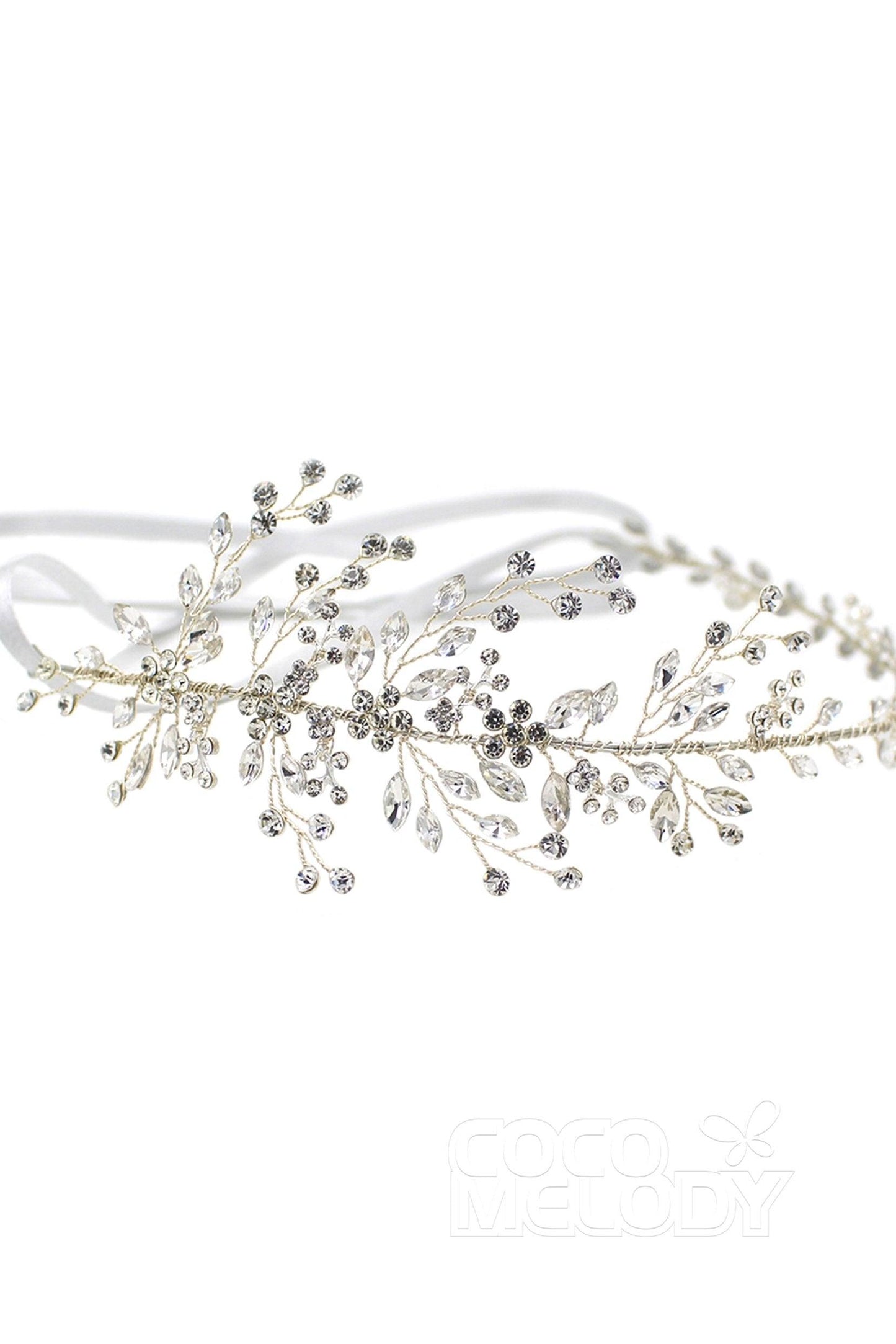 Alloy Headbands with Rhinestone CH0307