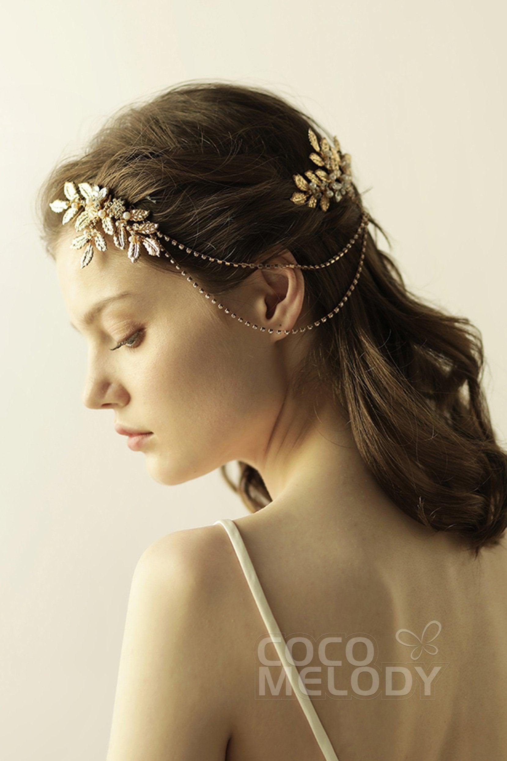 Alloy Hair Combs with Rhinestone CH0312 - COCOMELODY