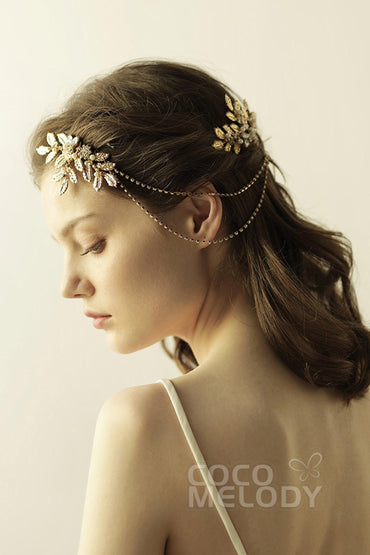 Alloy Hair Combs with Rhinestone CH0312 - COCOMELODY