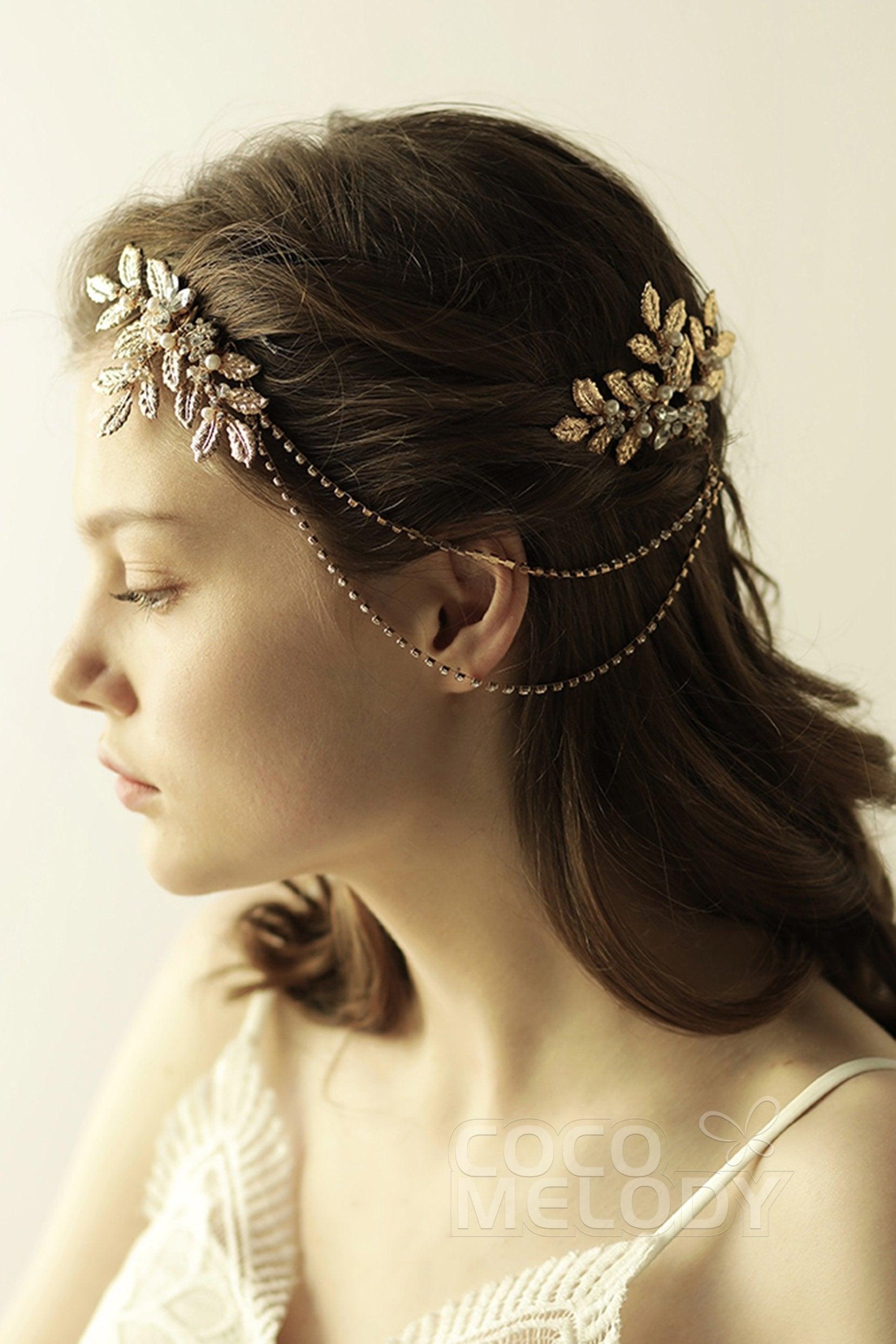 Alloy Hair Combs with Rhinestone CH0312 - COCOMELODY