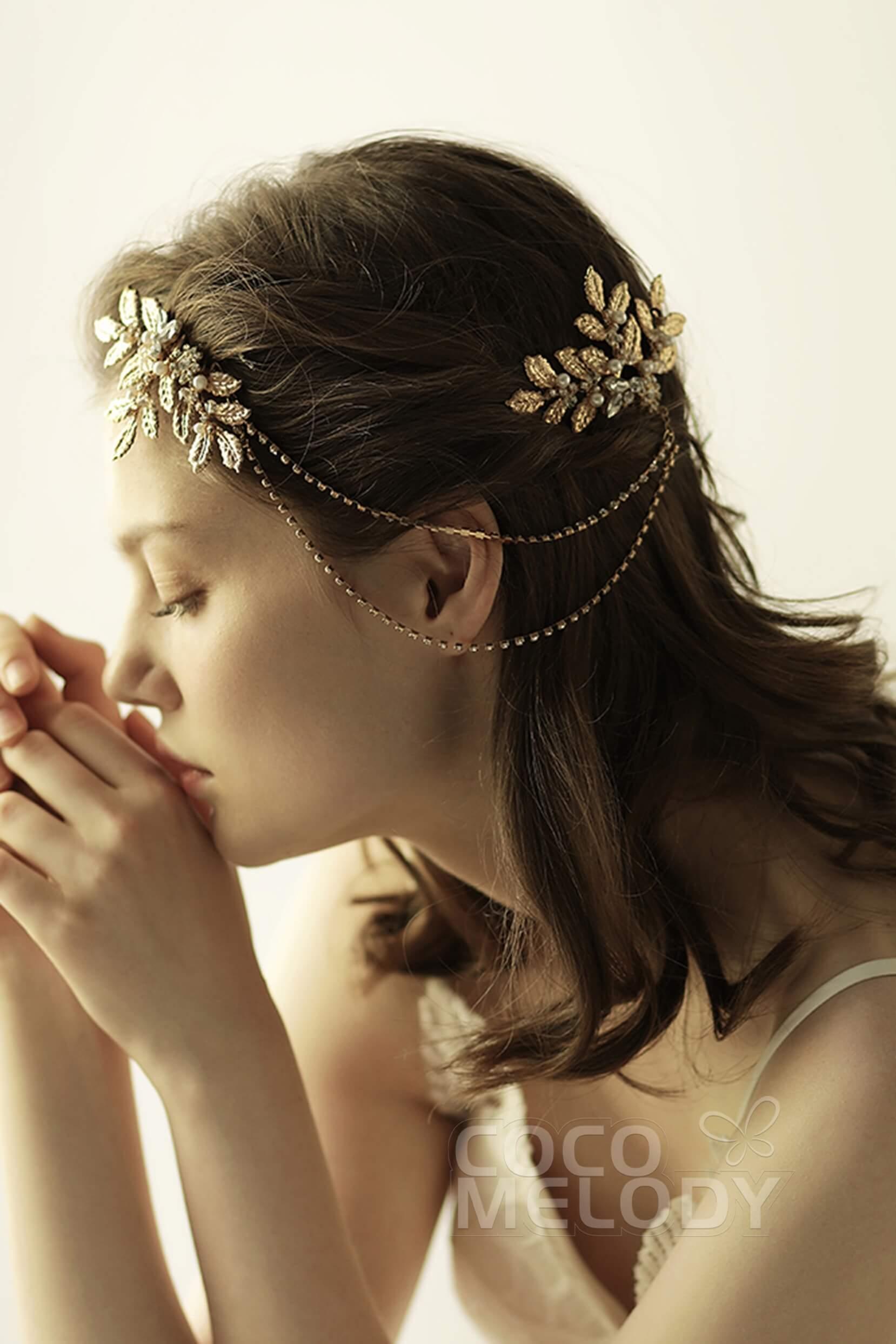 Alloy Hair Combs with Rhinestone CH0312 - COCOMELODY