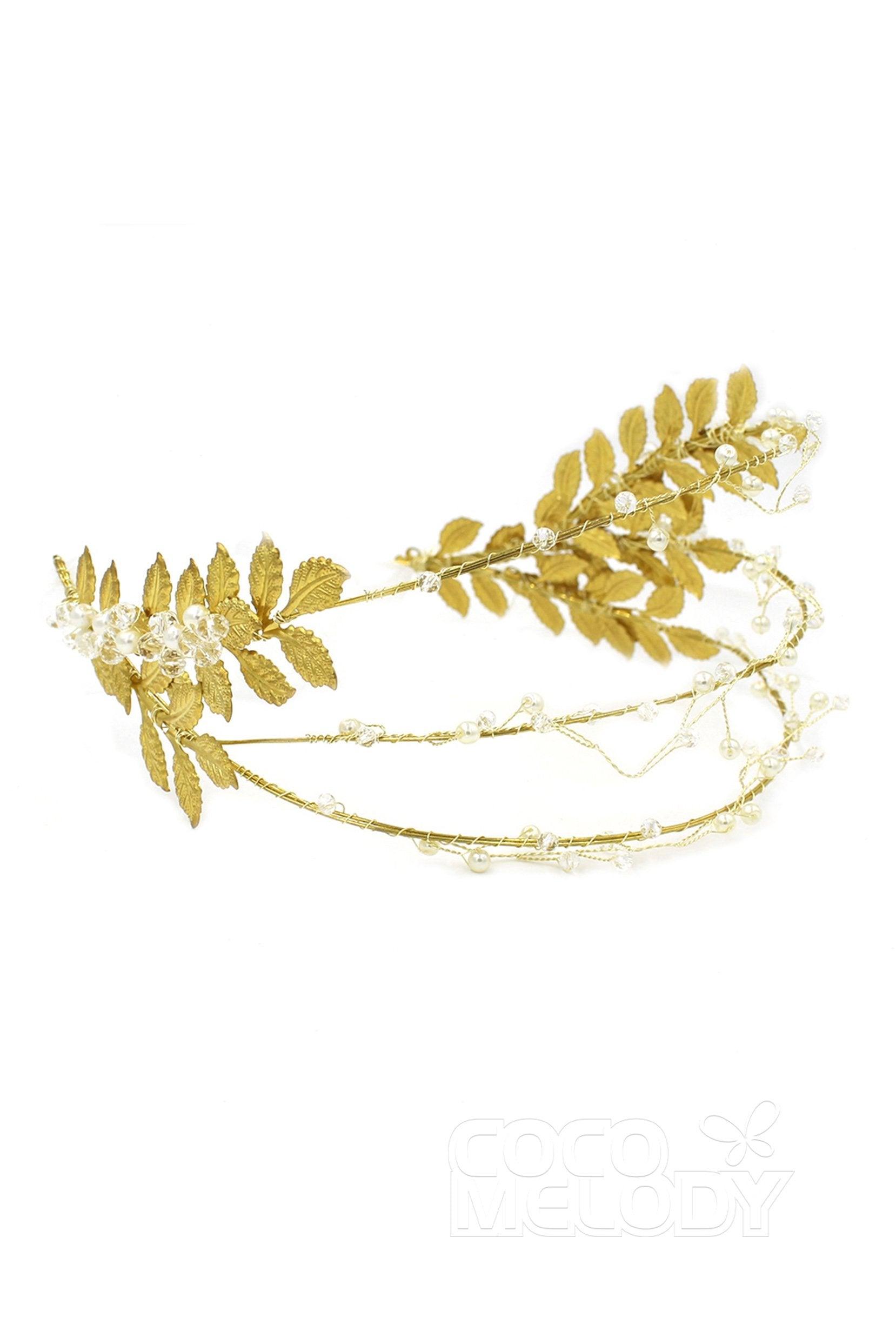 Alloy Headbands with Pearl and Crystals CH0317 - COCOMELODY