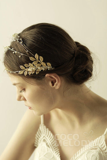 Alloy Headbands with Pearl and Crystals CH0317 - COCOMELODY