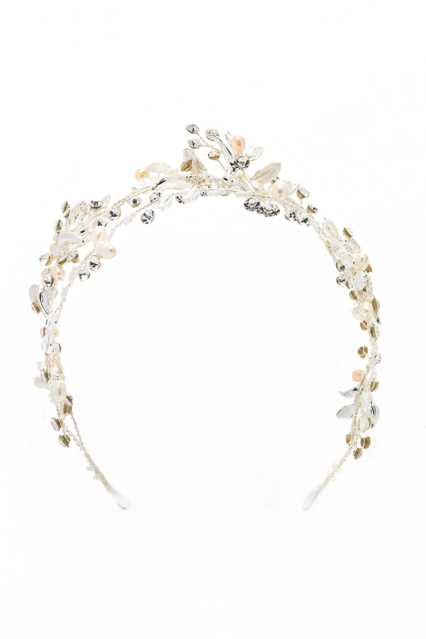 Alloy Headbands with Pearl Rhinestone CH0375 - COCOMELODY