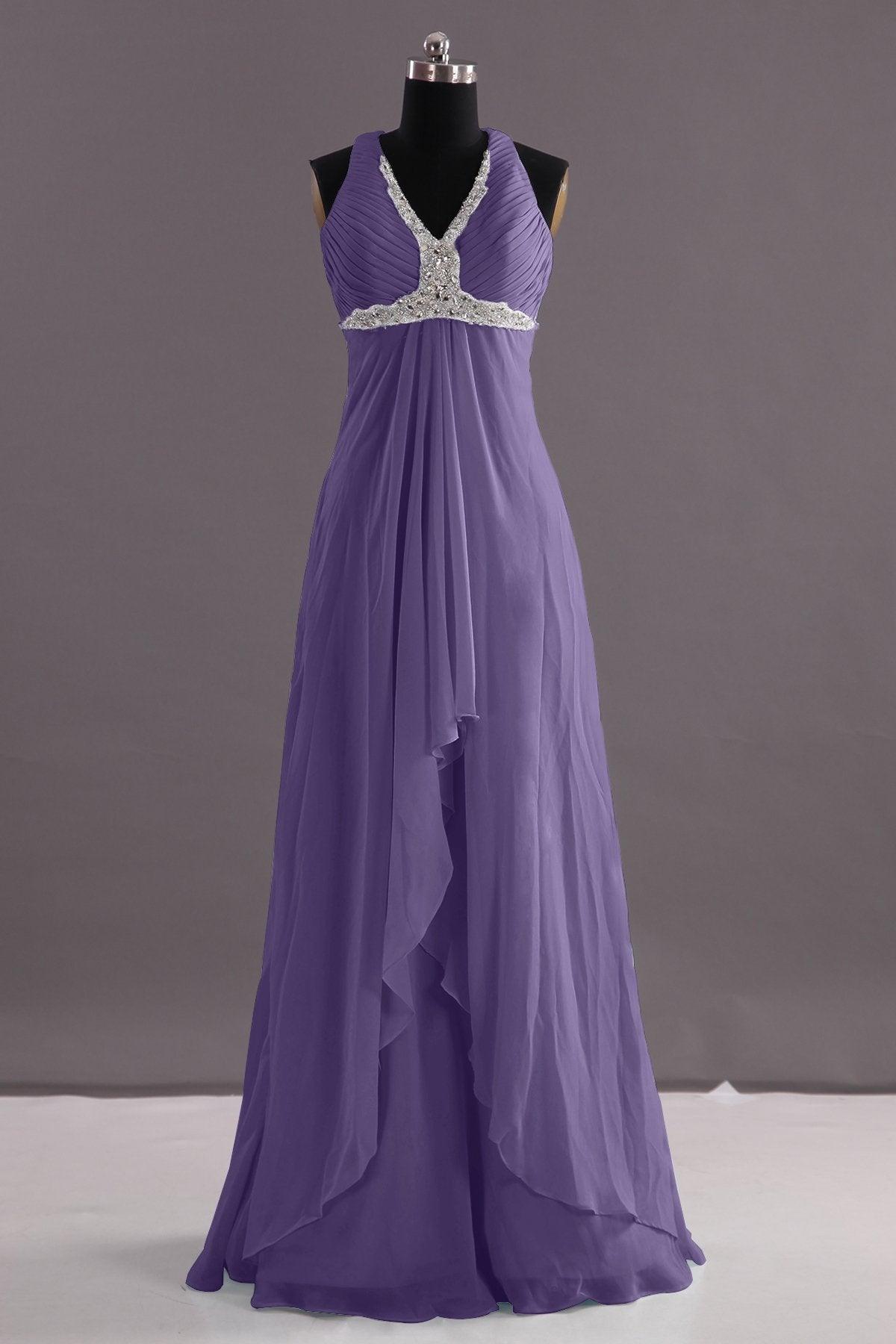 Sheath-Column Floor Length Chiffon Evening Dress COEF14001 - COCOMELODY