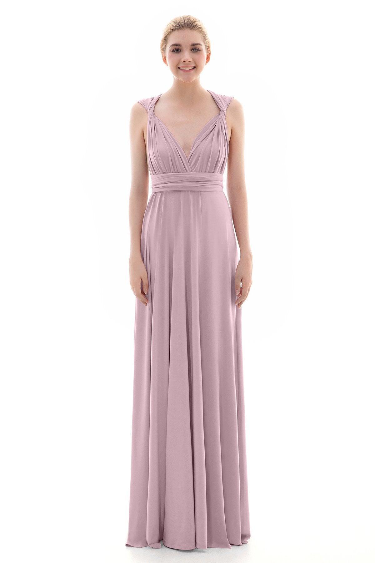 Sheath Floor Length Knitted Bridesmaid Dress COEF16001PS - COCOMELODY