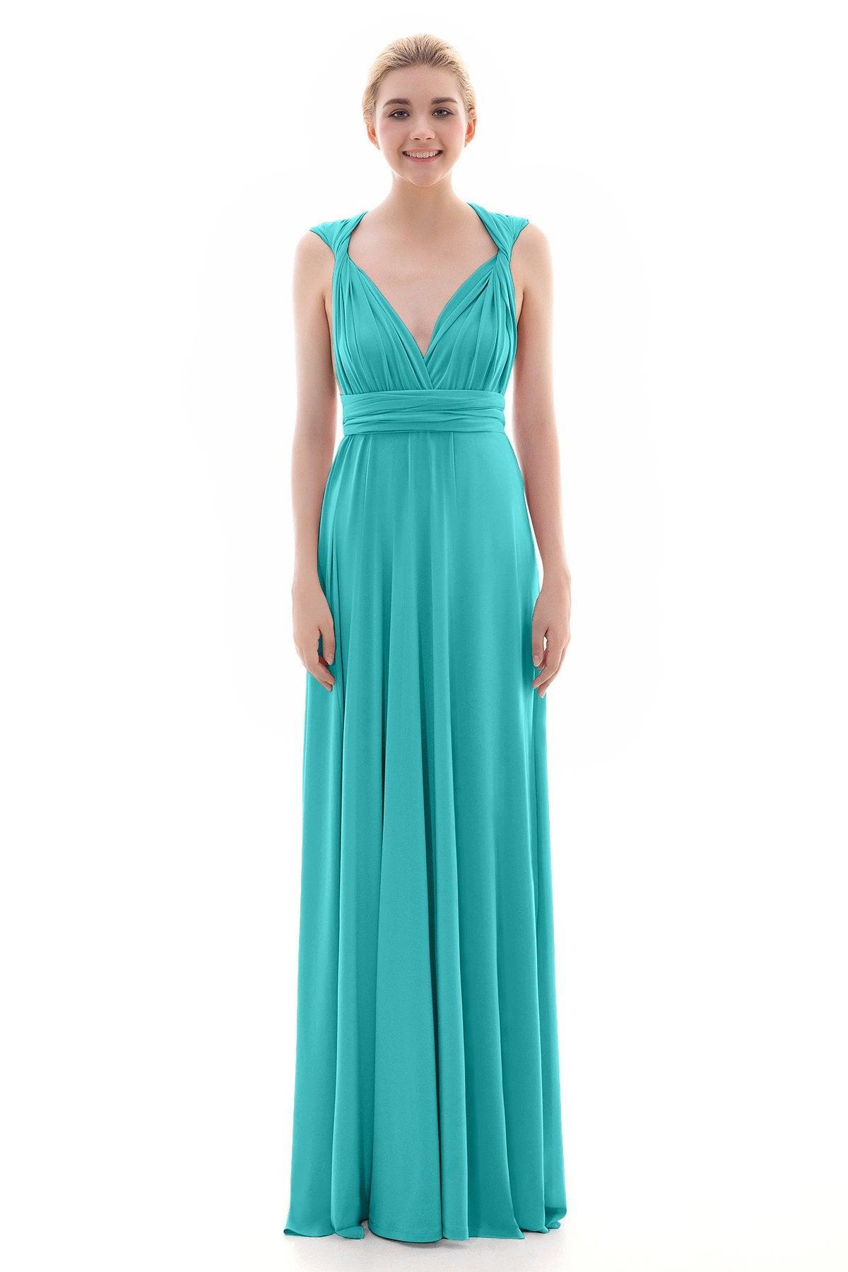 Sheath Floor Length Knitted Bridesmaid Dress COEF16001PS - COCOMELODY